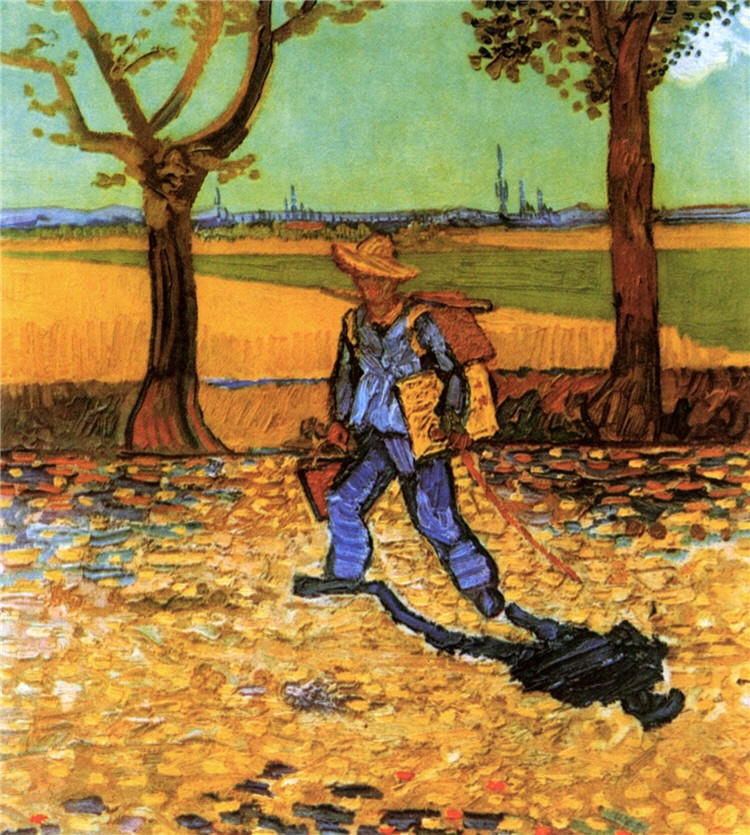 The Painter on His Way to Work Van Gogh Oil Painting